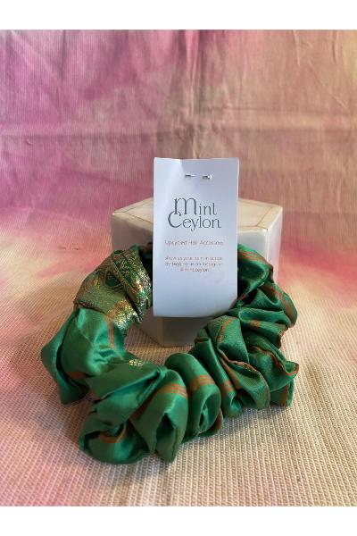  Scrunchy (S) - Green & Gold